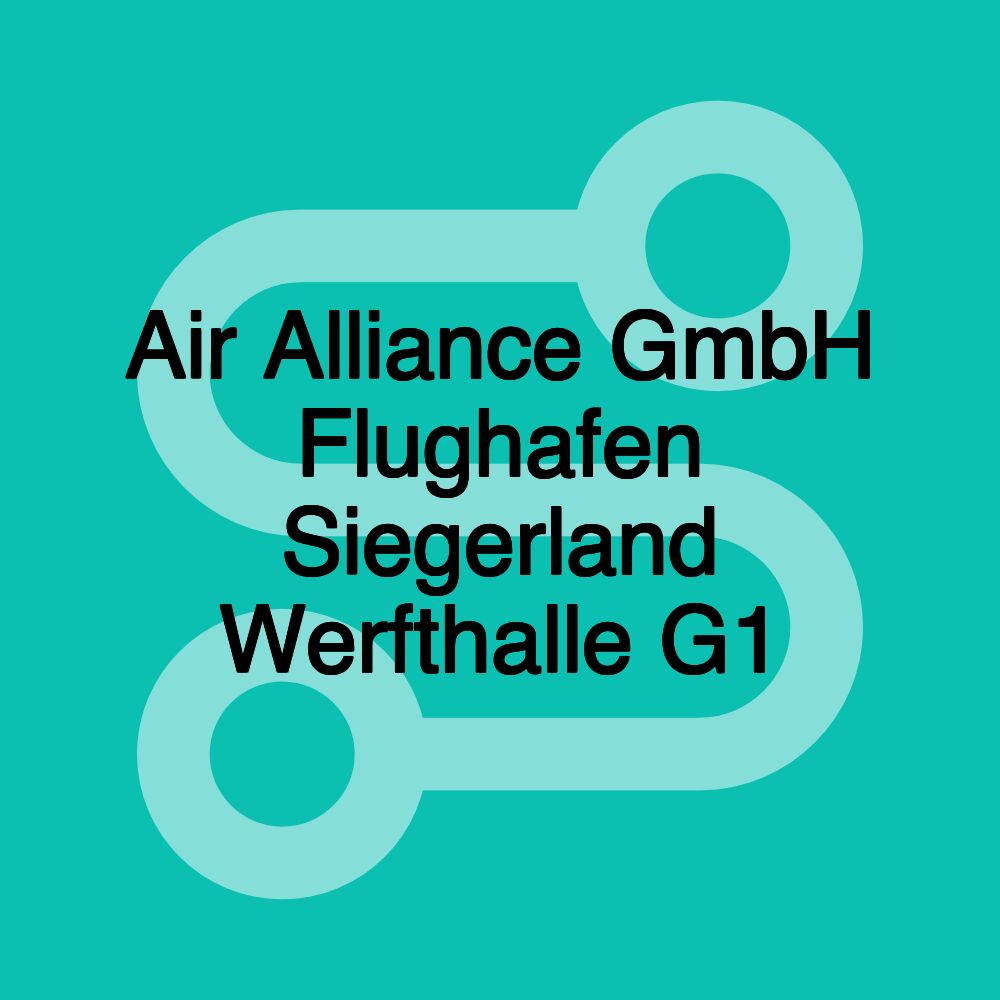 Air Alliance GmbH Flughafen Siegerland Werfthalle G1