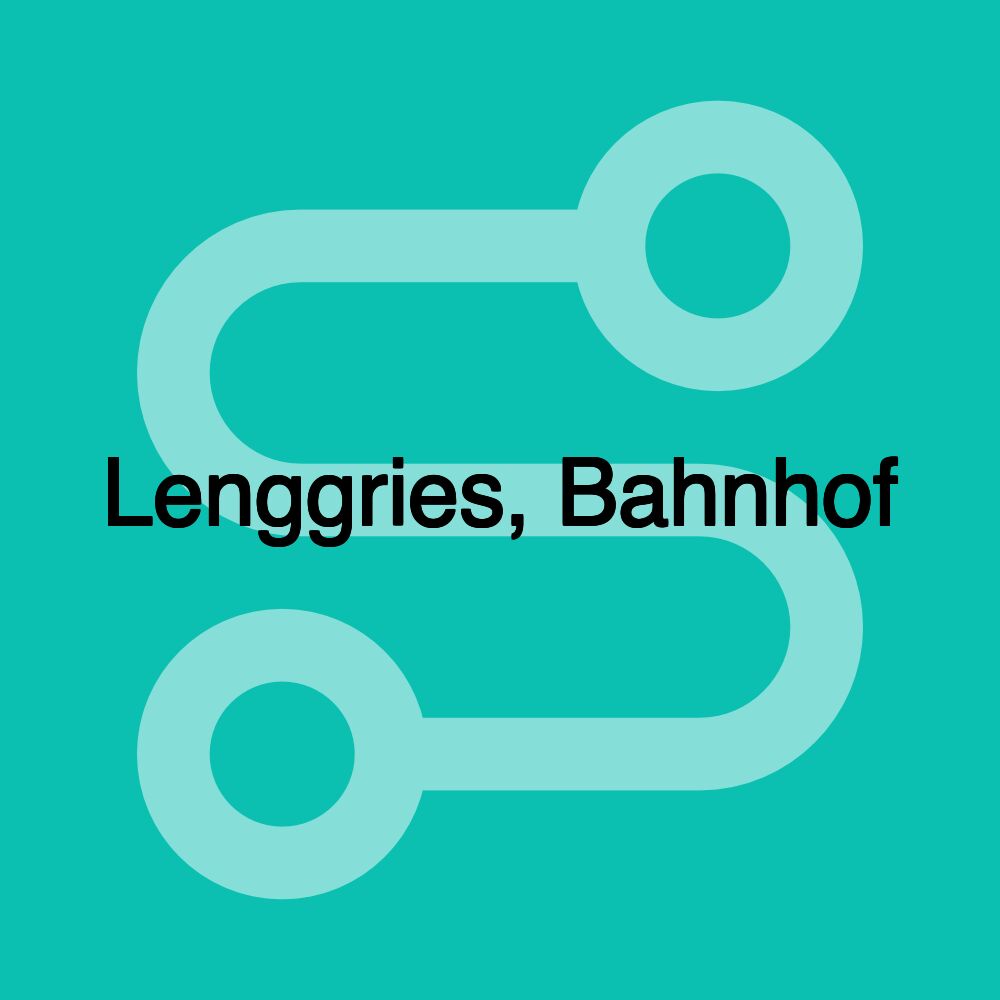 Lenggries, Bahnhof