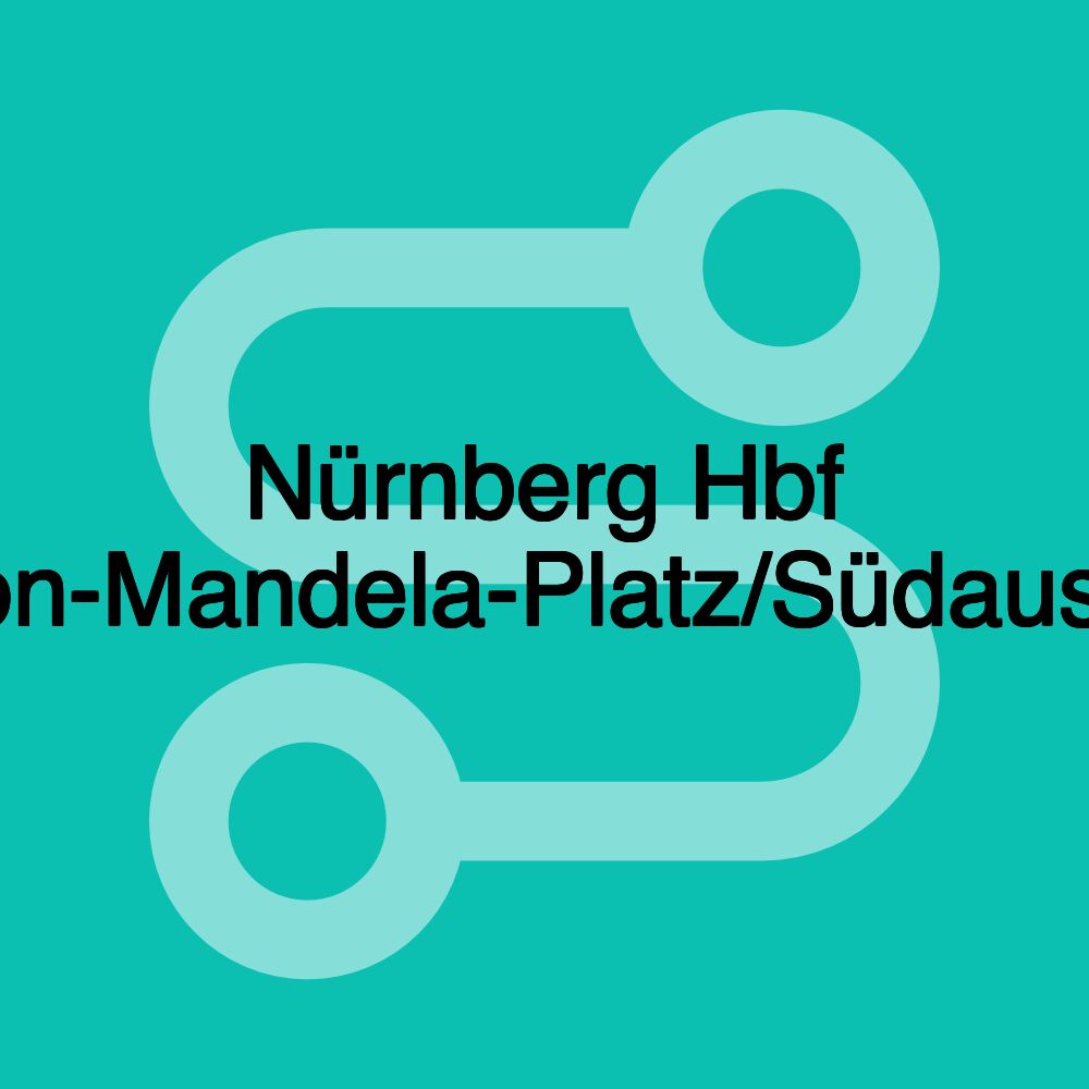 Nürnberg Hbf (Nelson-Mandela-Platz/Südausgang)