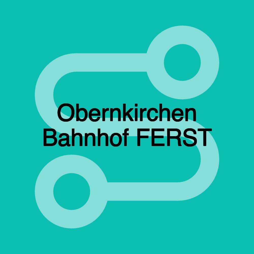 Obernkirchen Bahnhof FERST