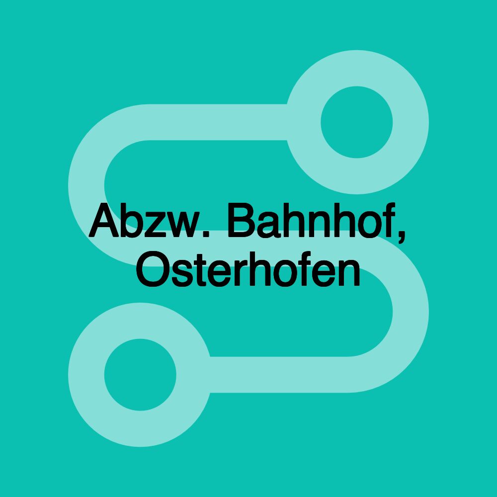 Abzw. Bahnhof, Osterhofen