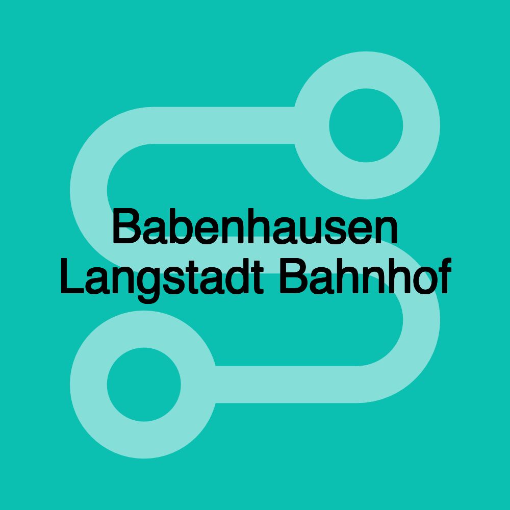 Babenhausen Langstadt Bahnhof