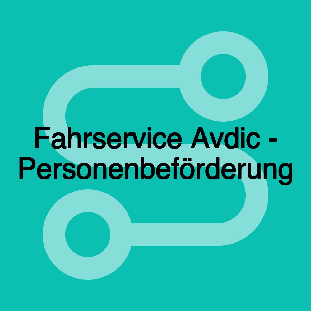 Fahrservice Avdic - Personenbeförderung