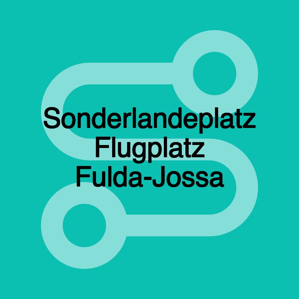 Sonderlandeplatz Flugplatz Fulda-Jossa