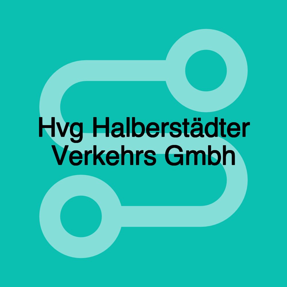 Hvg Halberstädter Verkehrs Gmbh