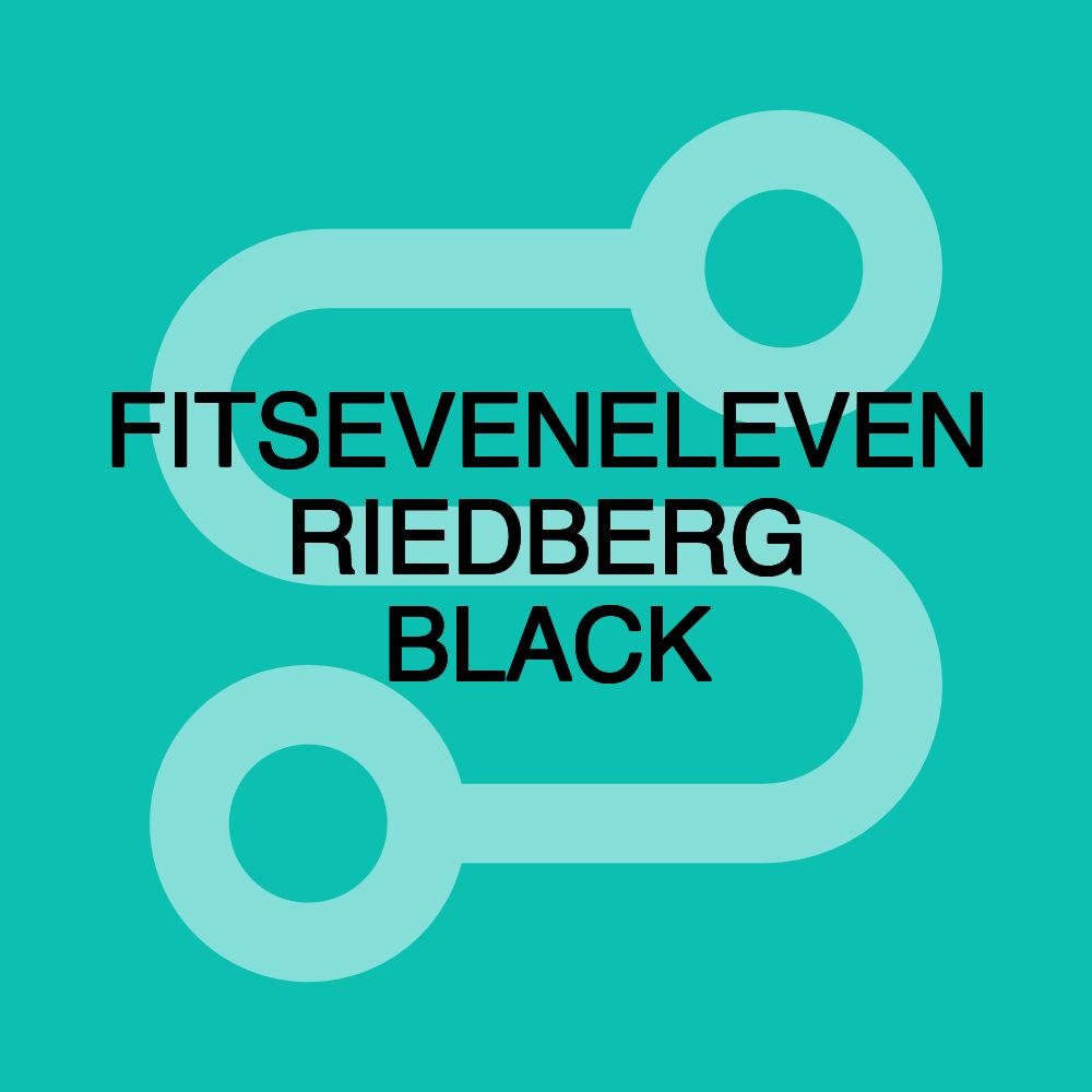 FITSEVENELEVEN RIEDBERG BLACK