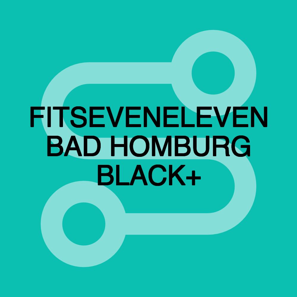 FITSEVENELEVEN BAD HOMBURG BLACK+