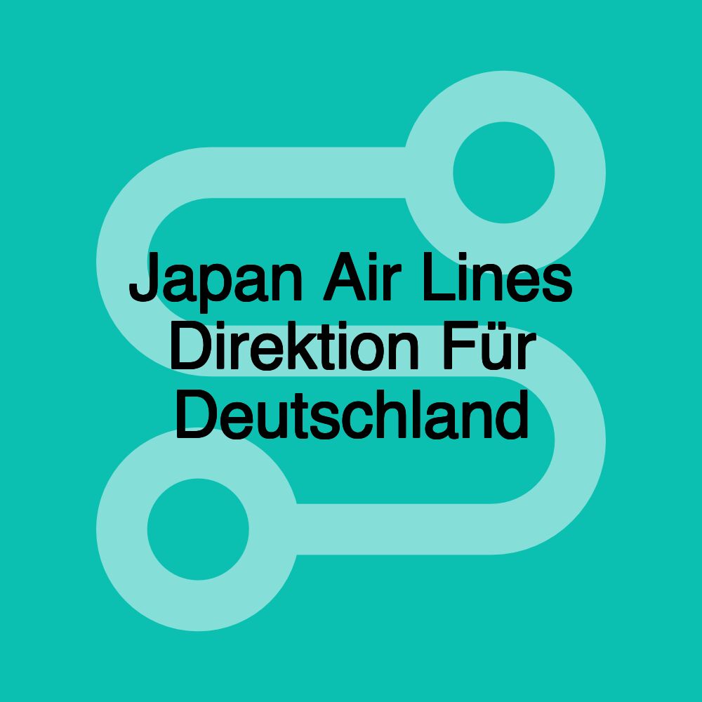 Japan Air Lines Direktion Für Deutschland