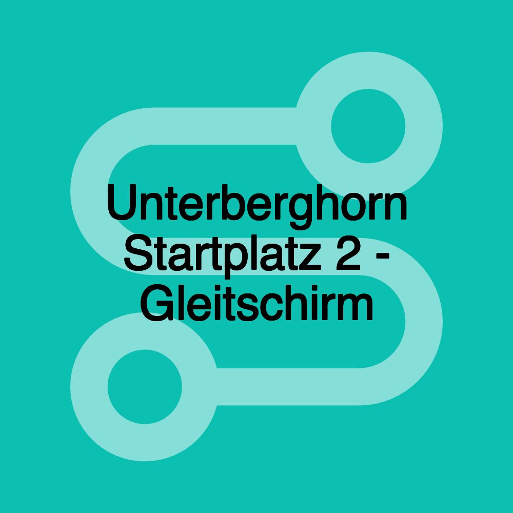 Unterberghorn Startplatz 2 - Gleitschirm