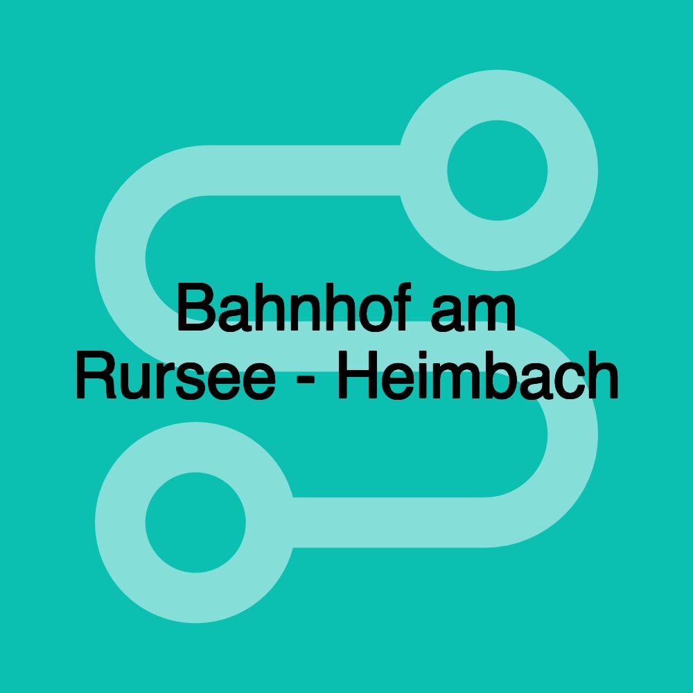 Bahnhof am Rursee - Heimbach