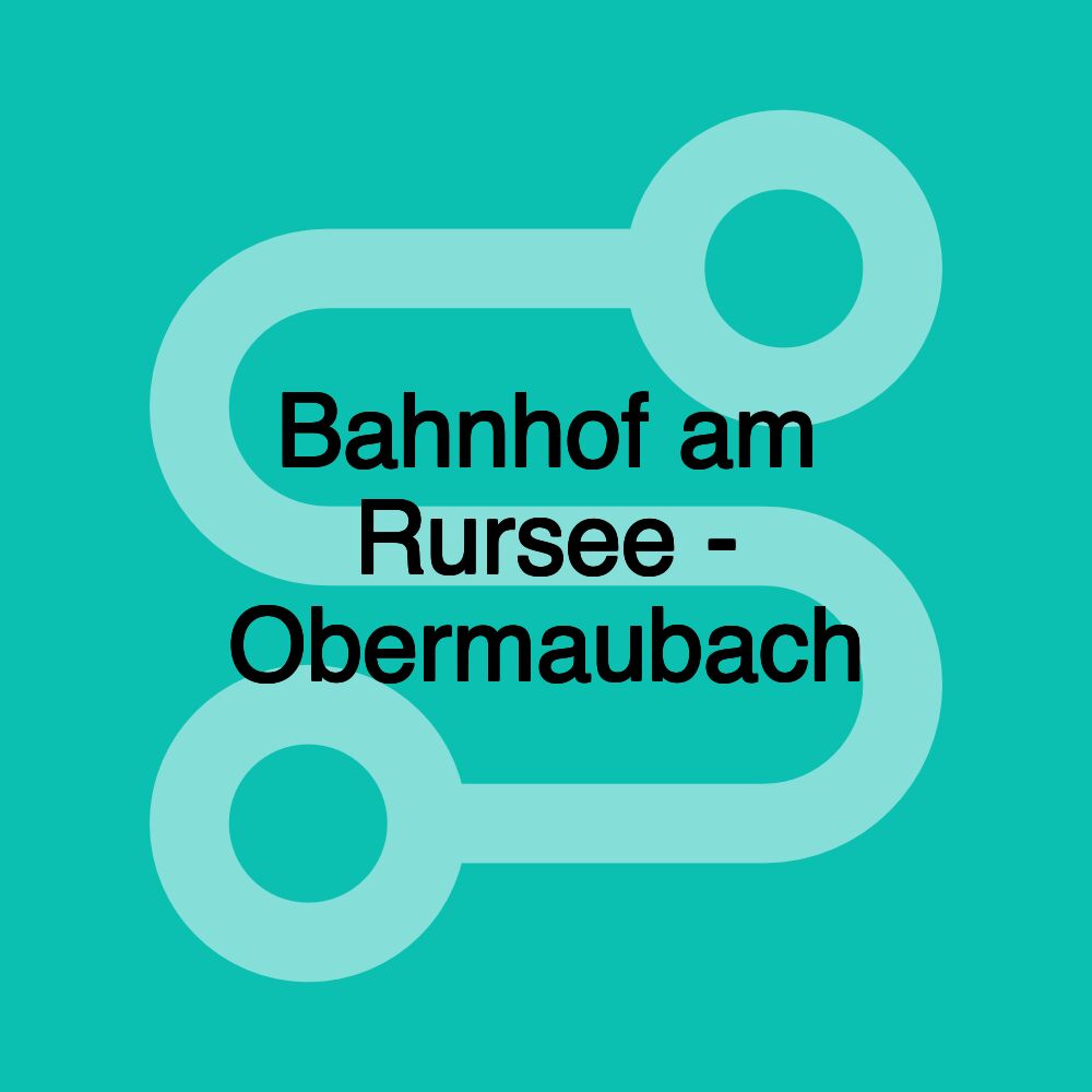 Bahnhof am Rursee - Obermaubach