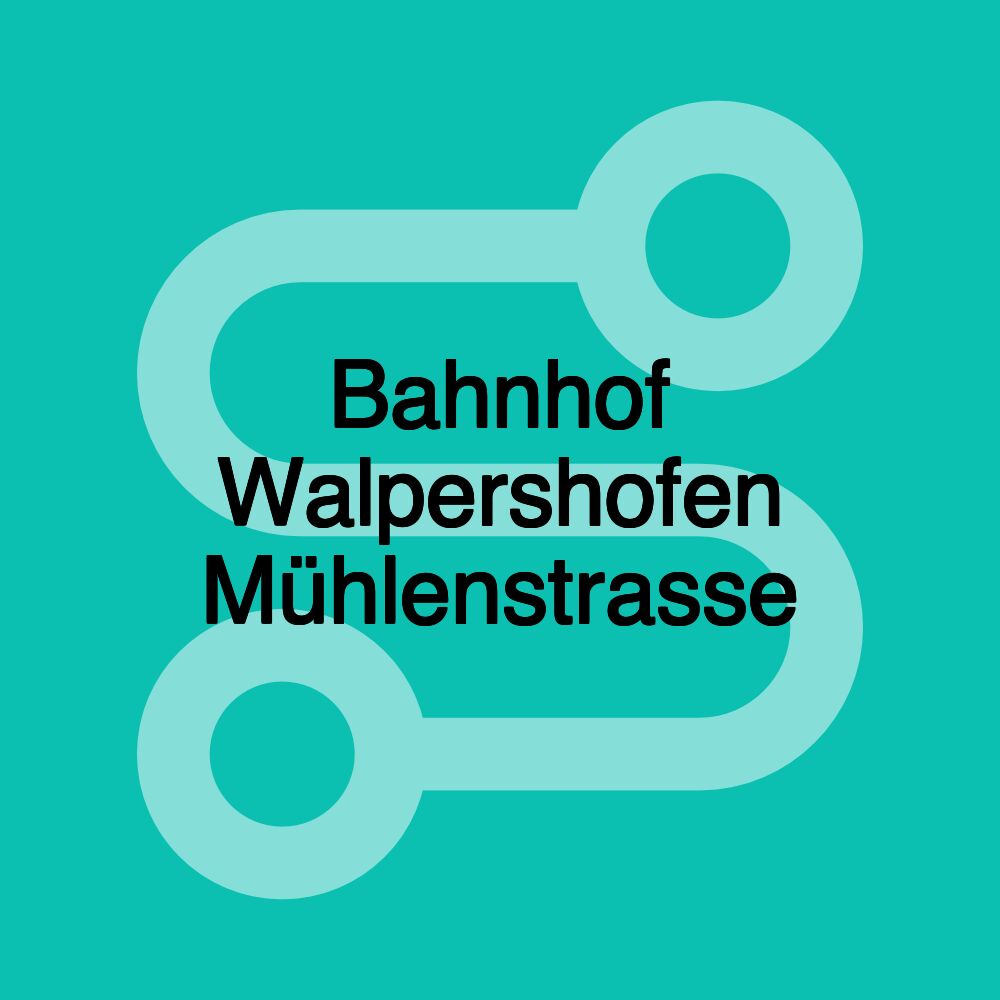 Bahnhof Walpershofen Mühlenstrasse