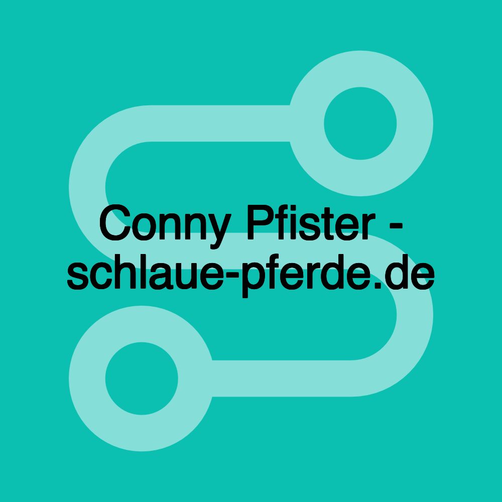 Conny Pfister - schlaue-pferde.de