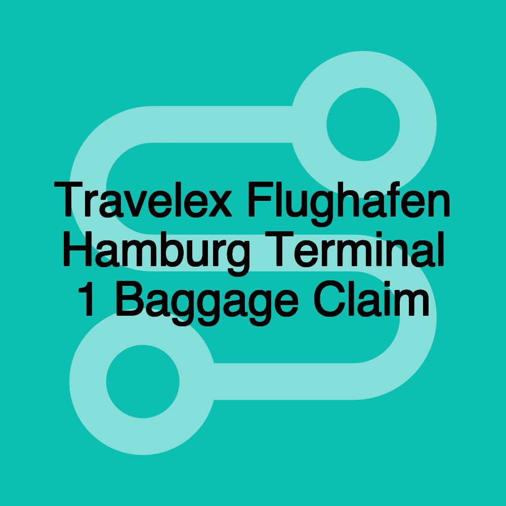 Travelex Flughafen Hamburg Terminal 1 Baggage Claim