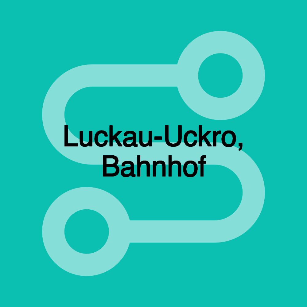 Luckau-Uckro, Bahnhof