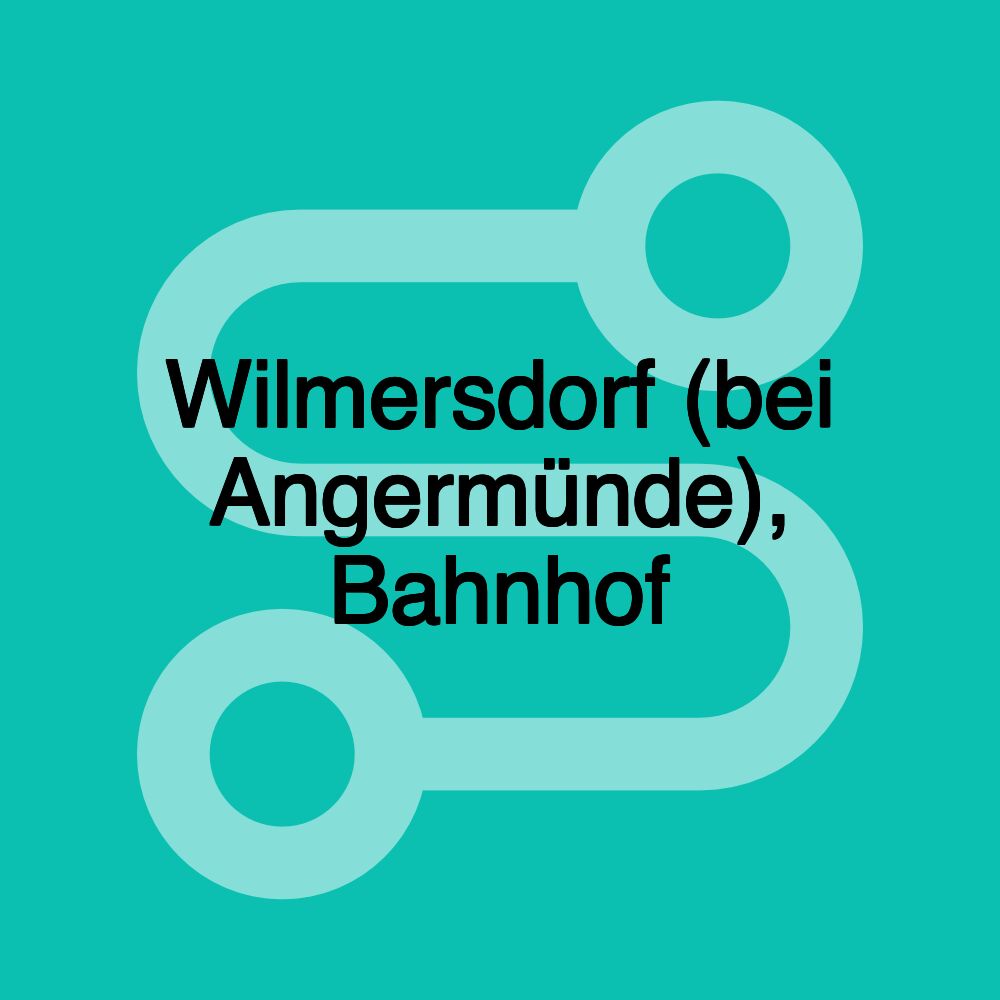 Wilmersdorf (bei Angermünde), Bahnhof