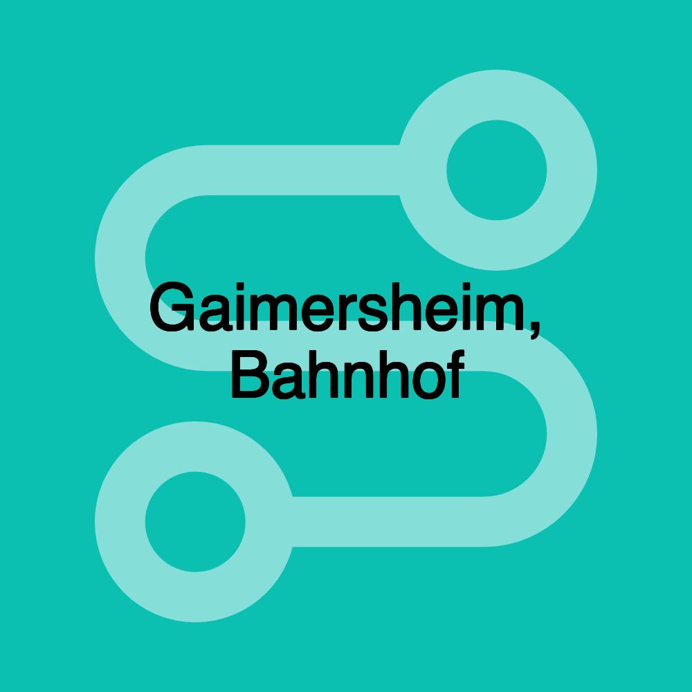 Gaimersheim, Bahnhof