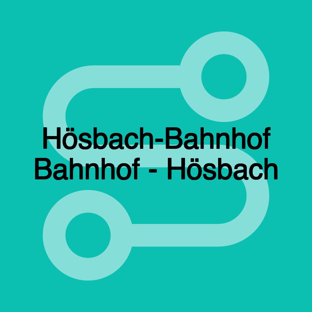 Hösbach-Bahnhof Bahnhof - Hösbach