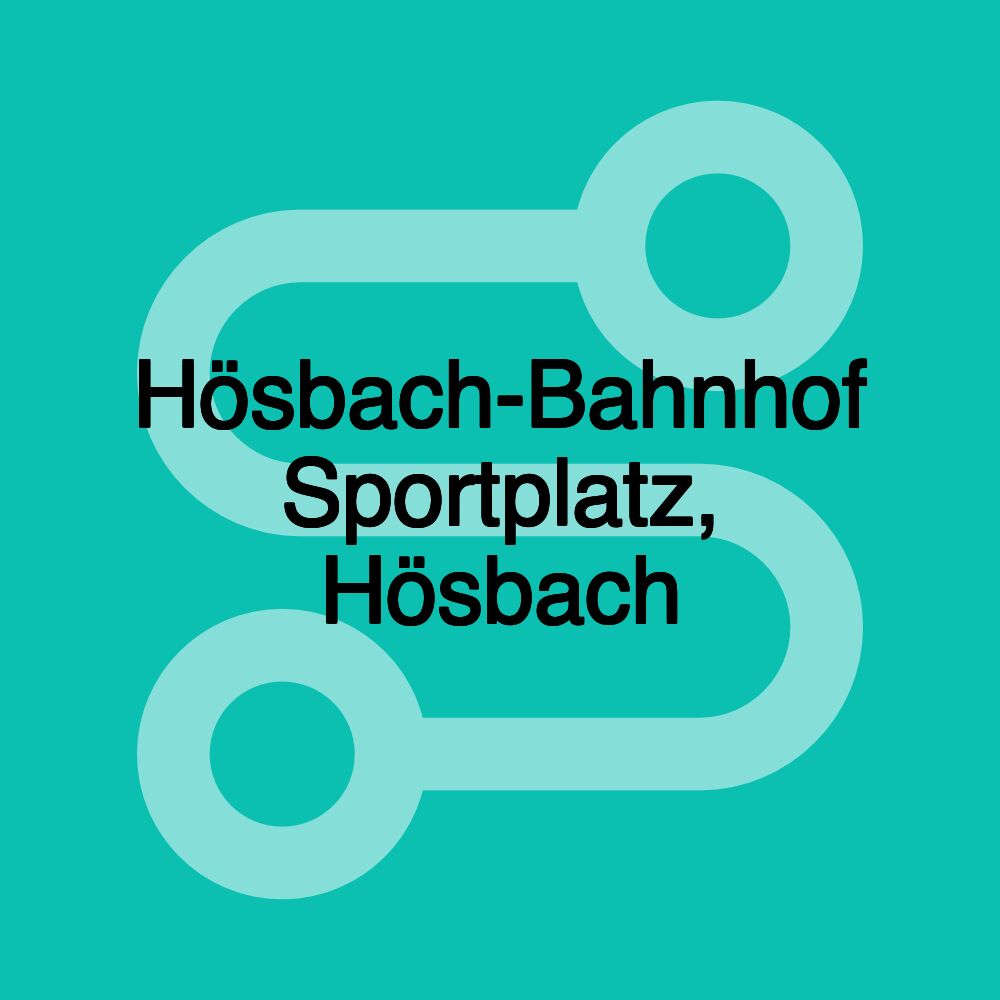 Hösbach-Bahnhof Sportplatz, Hösbach