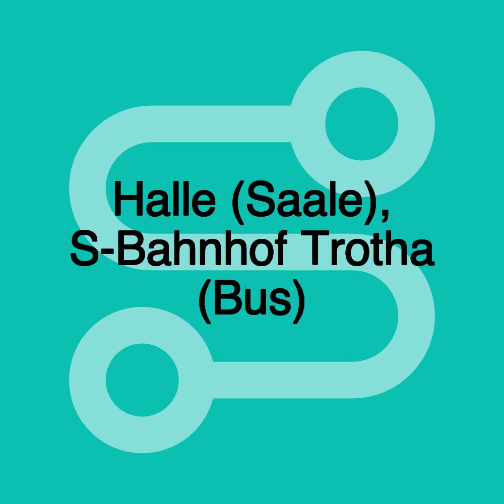 Halle (Saale), S-Bahnhof Trotha (Bus)