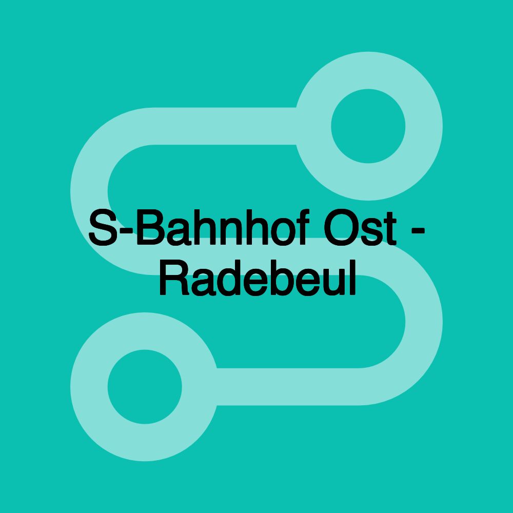 S-Bahnhof Ost - Radebeul