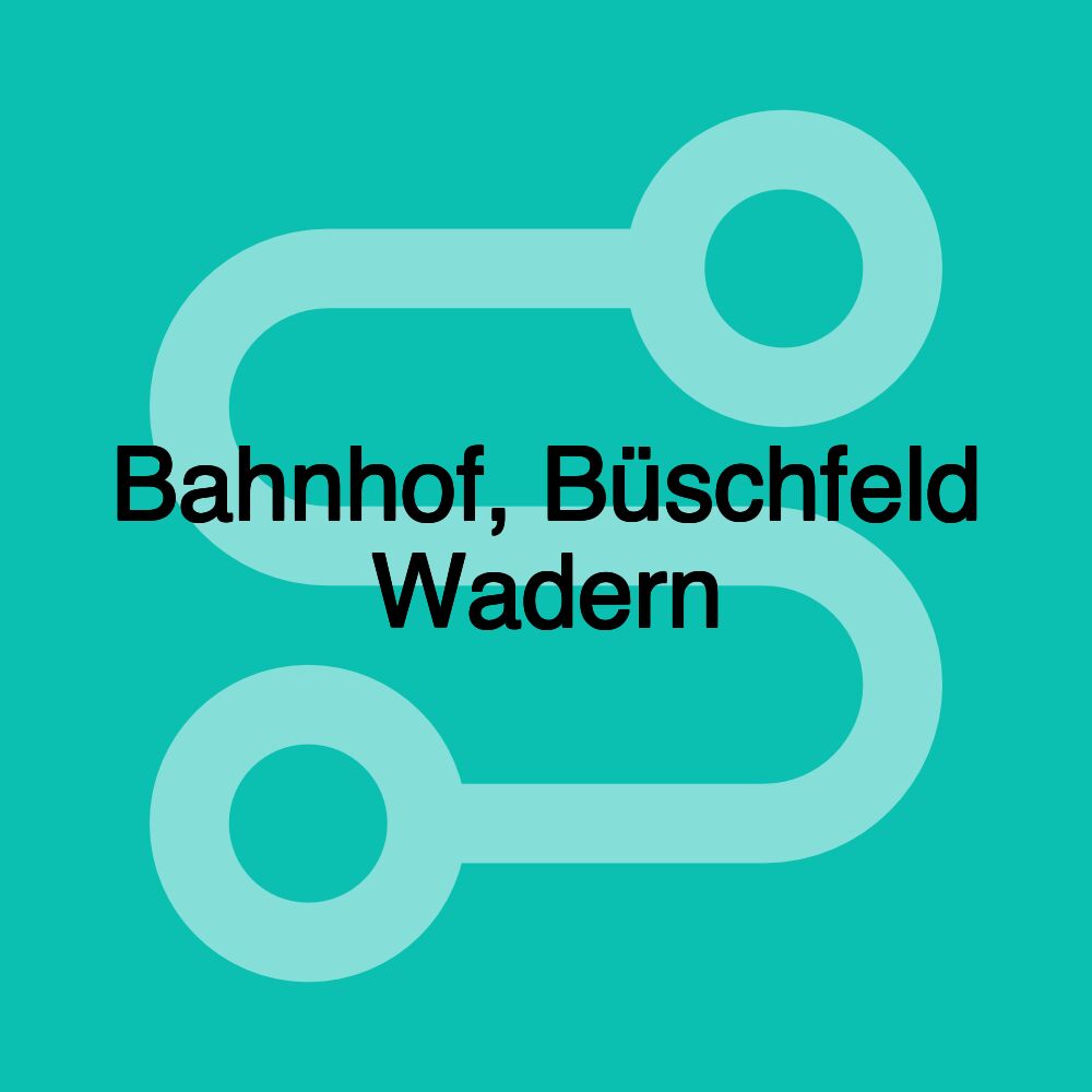 Bahnhof, Büschfeld Wadern