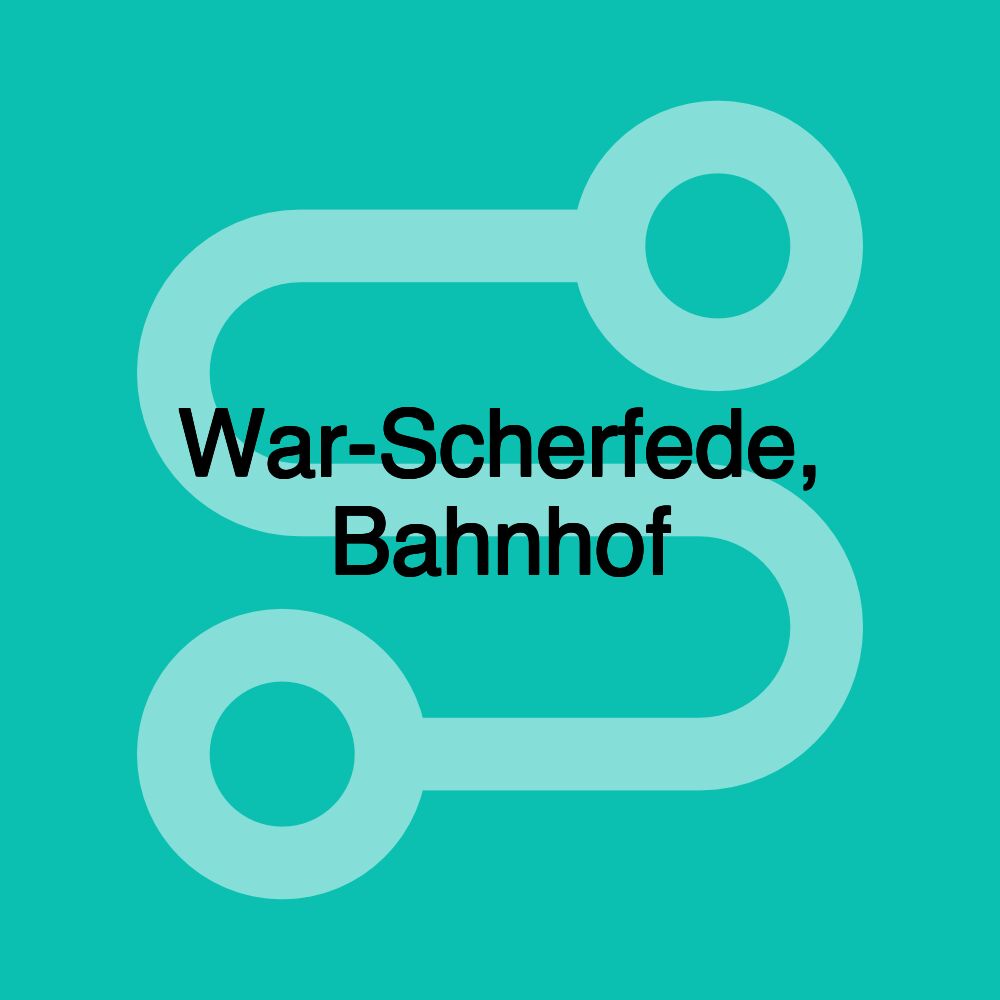 War-Scherfede, Bahnhof